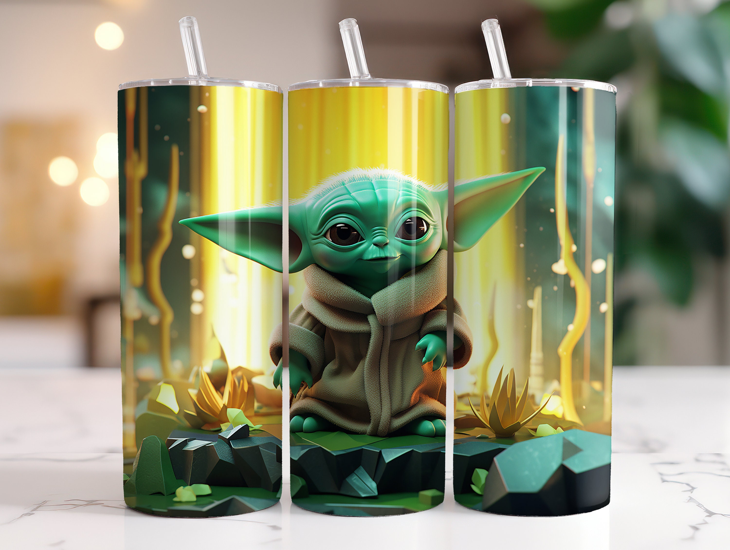 3MF file Baby Yoda tumbler for desk accessories 👶・3D printing template to  download・Cults