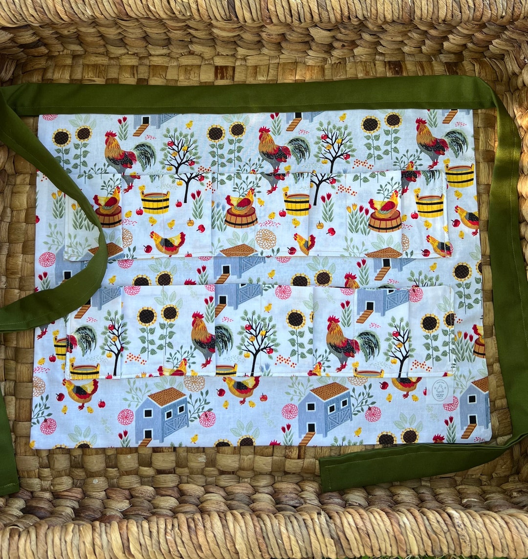 Chicken Coop Egg Apron Etsy