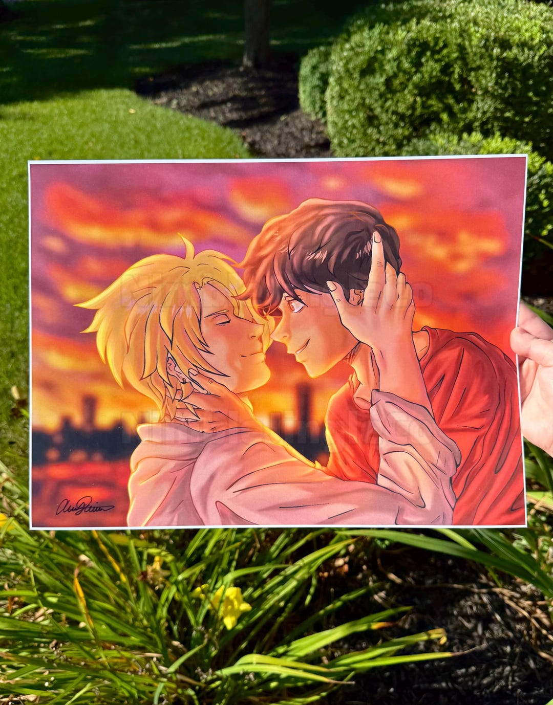 Embrace - Banana Fish Ash and Eiji 12x16 Print - Signed by Artist! - Etsy