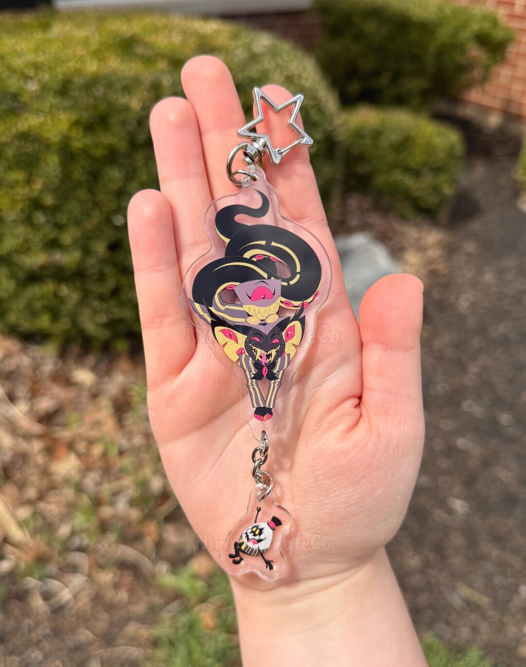Dangle Chain Keychain Sirpent and Egg Boi Dangle Keychain - Etsy