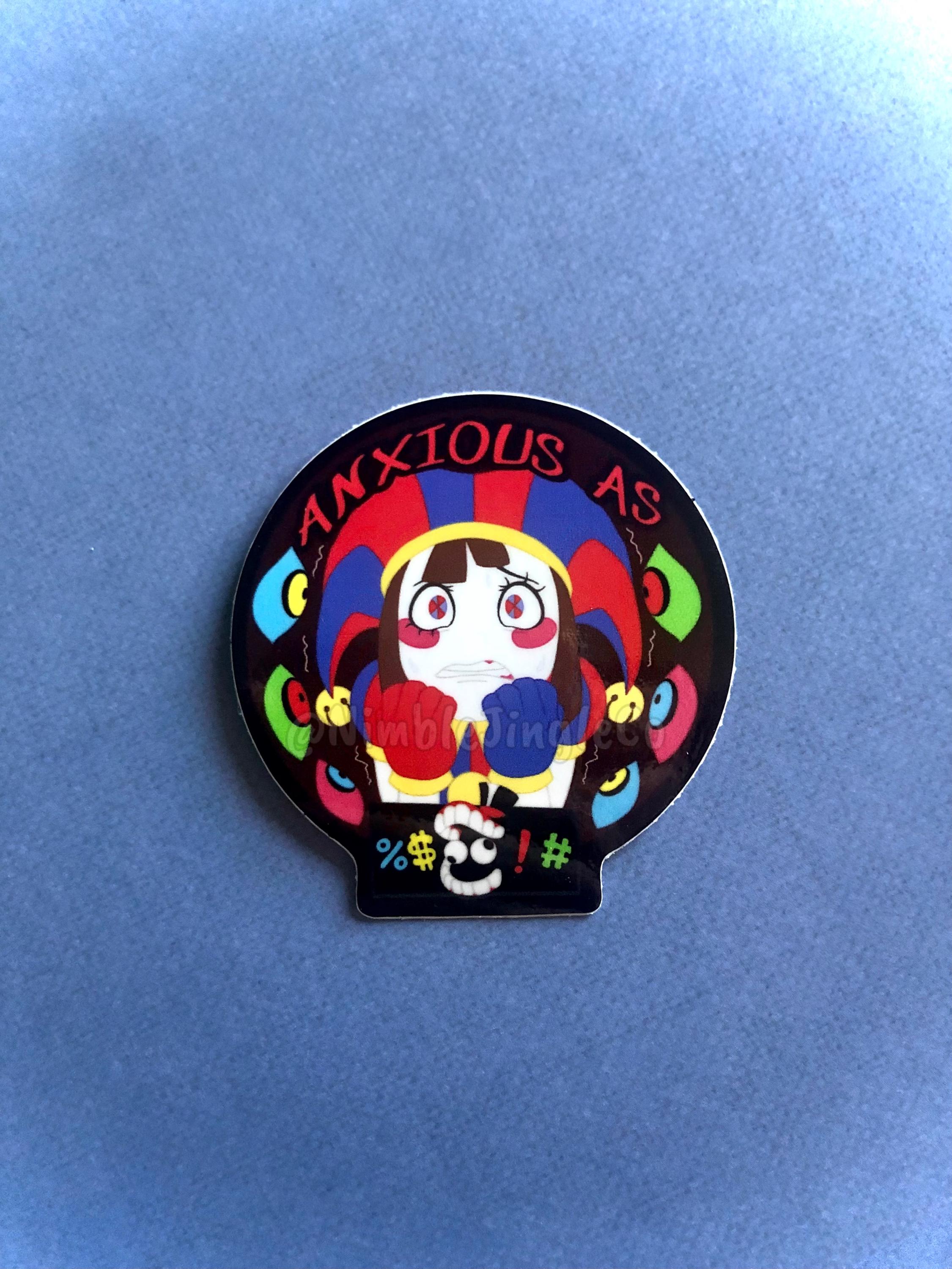 Anxious Pomni Sticker