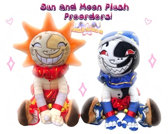 Sitting Sun and Moon Plushies (PREORDER) READ DESCRIPTION