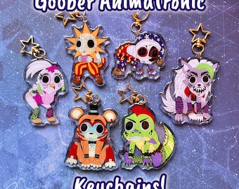 Goober Animatronic Epoxy Acrylic Keychains! READ DESCRIPTION!