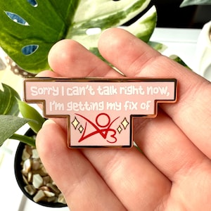 Getting My Fix of Ao3 Enamel Pin
