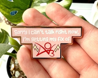 Getting My Fix of Fanfiction A3O Enamel Pin