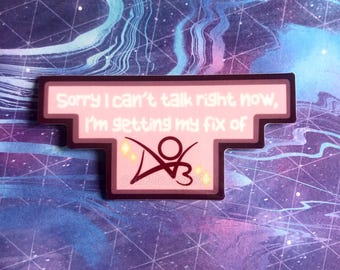 Getting My Fix of Fanfiction Sticker