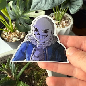 Chill Skeleton Dude Sticker