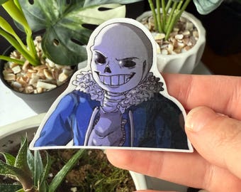 Chill Skeleton Dude Sticker