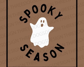Spooky Season - Instant Download - SVG, PNG, JPEG - Spooky Season t-shirt design,Cricut Design, Halloween design,digital spooky ghost design