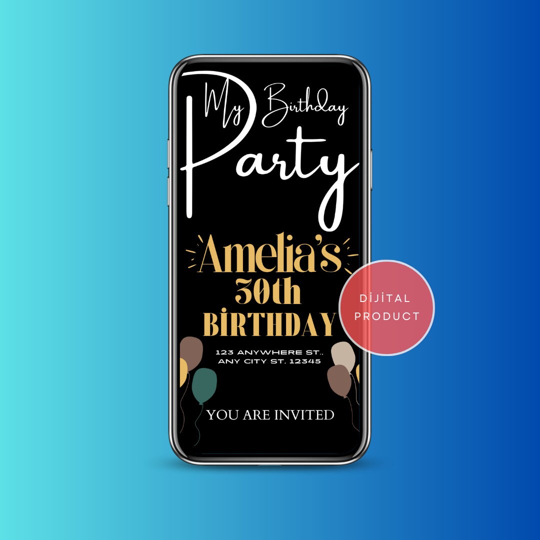 Birthday Party, Its My Birthday, Party Invitation, Birthday Card ...