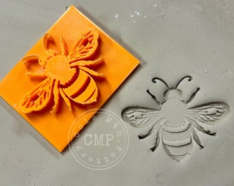 3D printed Honey Bee stamp, 3D printed stamp, Honey Bee, Bee,  pottery stamp, cookie stamp, baking stamp, soap stamp, Bee stamp, craft stamp