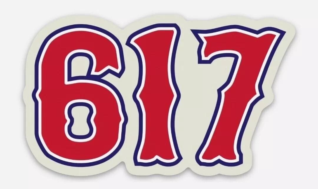Boston 617 Vinyl Die-cut Sticker Decal 2