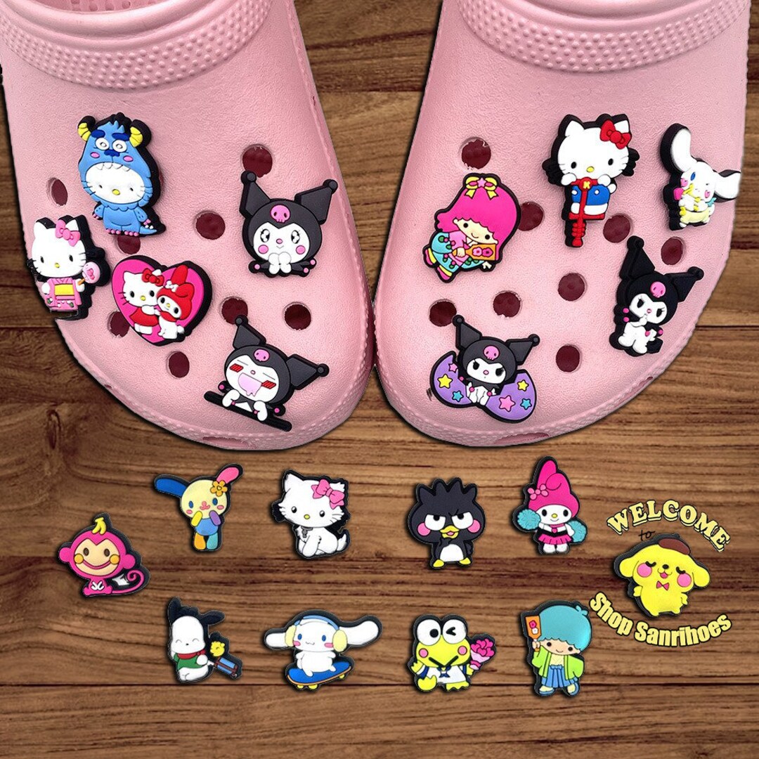 20 Count Sanrio Hello Kitty Variety Pack Croc Jibbitz Accessory Etsy