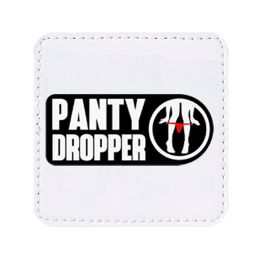 Velcro Style Loop Removable Panty Dropper Box Font Logo Patch Etsy