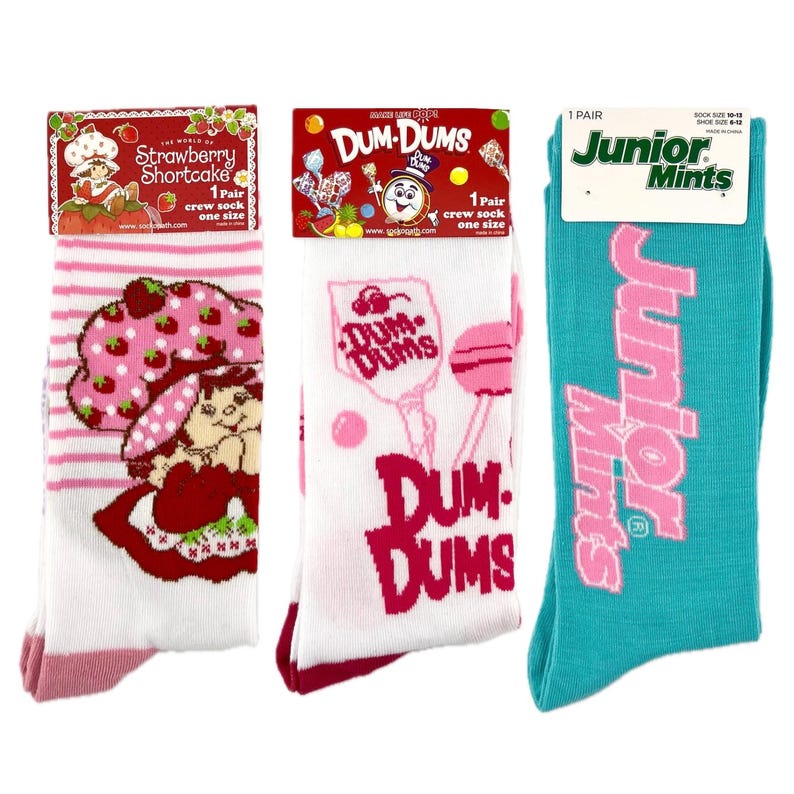 NEW Odd Sox Candy Themed Crew Socks Fun Crazy Colorful Novelty Socks for Women Men Cute Food Sweet Treat Gift for Teens Foodies and Friends image 17