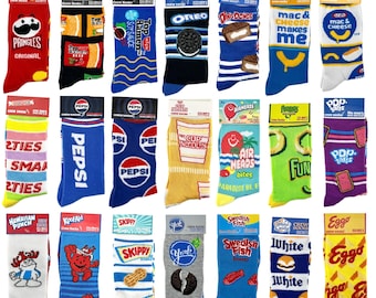 NEW! Odd Sox Fun Crazy Socks, Popular Novelty Crew Socks Adult Men's Women's Teen's, Colorful Funny Happy Birthday Party Gift Favor Surprise