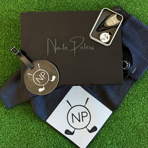 Coffret cadeau de golf personnalisé, coffret cadeau de golf personnalisé, cadeau pour golfeur, cadeau personnalisé pour golfeur, cadeau pour papa, cadeau pour mari, golf