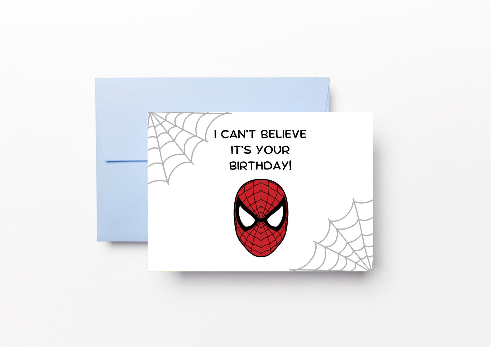 Spiderman Birthday Card Printable Greeting Card Instant - Etsy