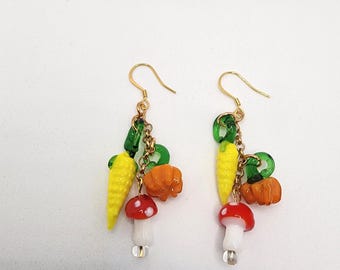 Autumn Veggie Harvest Earrings