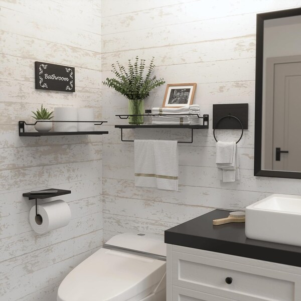 Over the Toilet Storage Towel Bar - Etsy