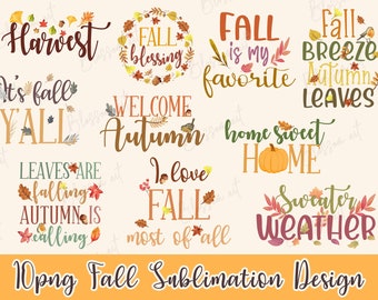 Herbst PNG Bundle, Dankbar Bundle Png, Kürbis Png, Herbst PNG, Thanksgiving Png Bundle, Sublimation Designs, digitaler Download