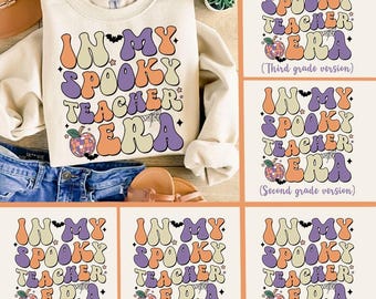 Spooky Teacher Halloween PNG Bundle: Digital Download