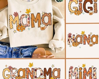 Fall Mama PNG Bundle: Thanksgiving, Autumn Vibes (Digital Download)
