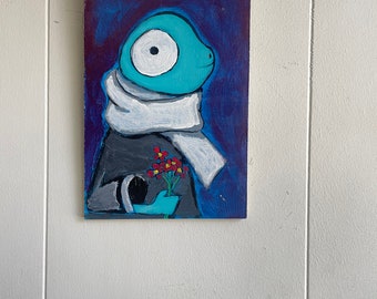 Blue eye guy print