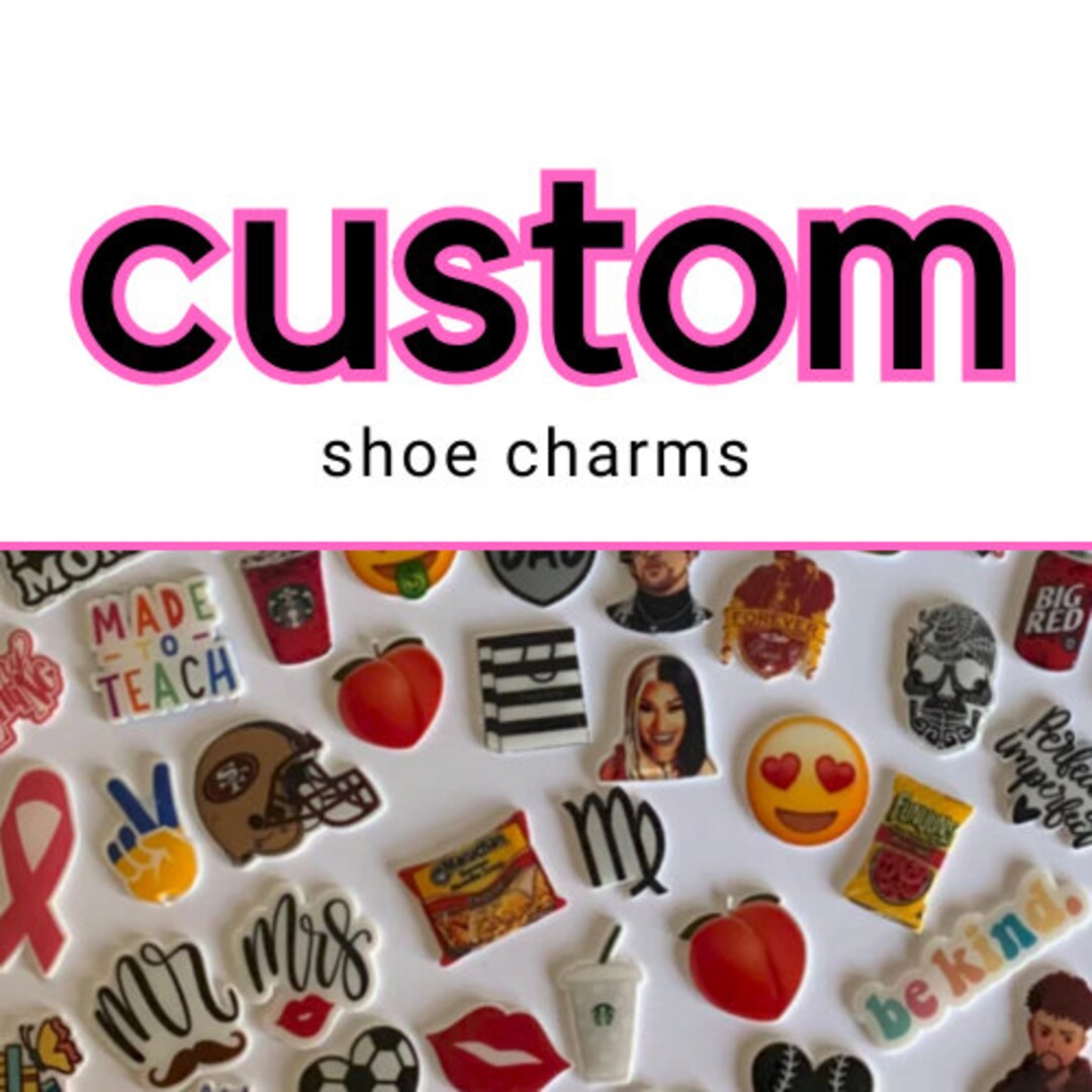 Custom Shoe Charms Etsy