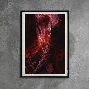 Slot Canyon Light, Photography, Wall Art, Desert, Nature, Fine Art Prints, Utah, Stone, Red