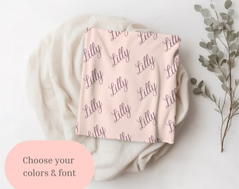 Plush Toddler Name Blanket