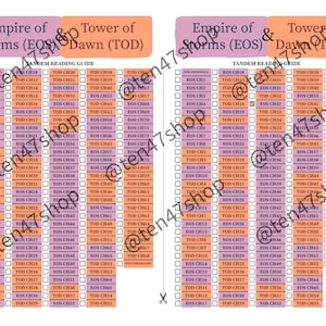 Throne of Glass Tandem Read Guide - Empire of Storms & Tower of Dawn