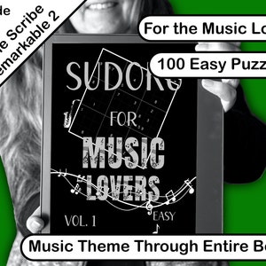 Sudoku Book For Music Lovers, Easy, Created for Remarkable 2 and Kindle Scribe and most E-Ink Tablets.