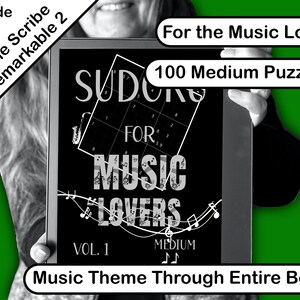 Sudoku Book For Music Lovers, Medium, Created for Remarkable 2 and Kindle Scribe and most E-Ink Tablets.