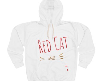 Red cat Pullover Hoodie