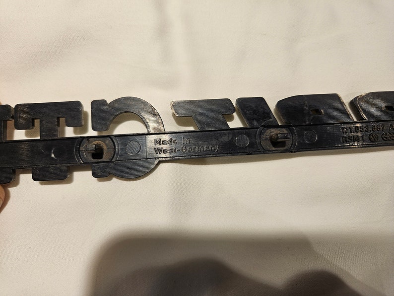 Volkswagen VW OEM 171853687AL MK1 Rabbit GTI Rear Hatch Trunk Emblem ...