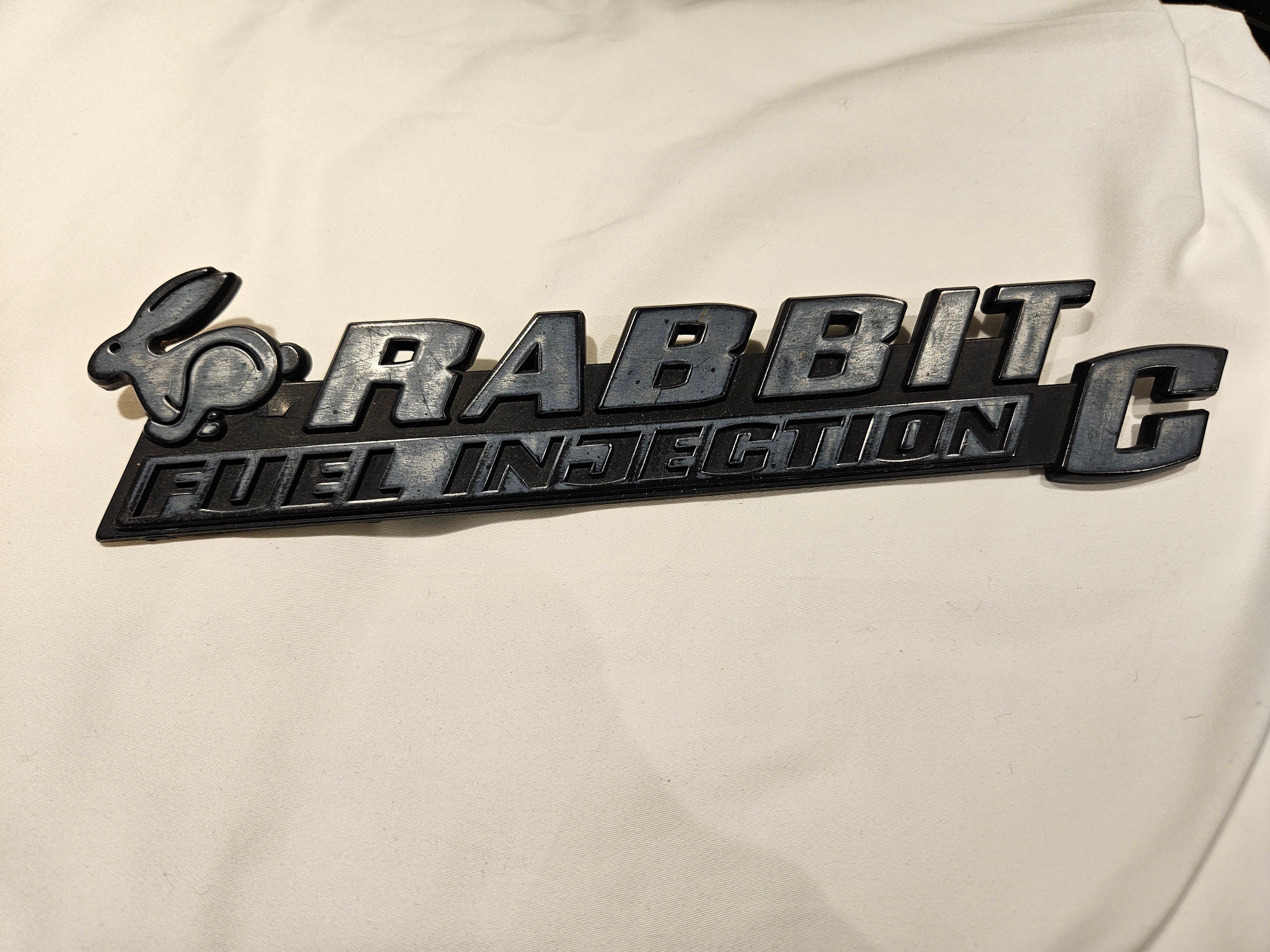 Vw Running Rabbit Emblem Sticker Rabbit Injection Logo VW Rabbit Injection Decal Sticker MK1 MK2