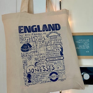 England Womens Football Tragetasche, Löwinnen, Fußball Geschenk