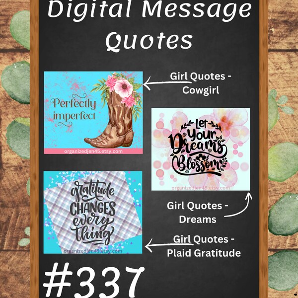 Digital Messages - Girl Quotes - Social Media Messages - 940 x 788 Pixels (px) - PNG Digital Download