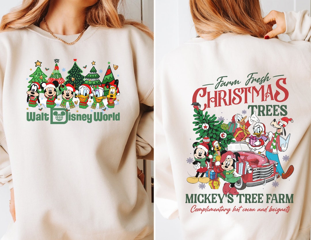 Personalized Vintage Disney Christmas Sweater Mickey Etsy