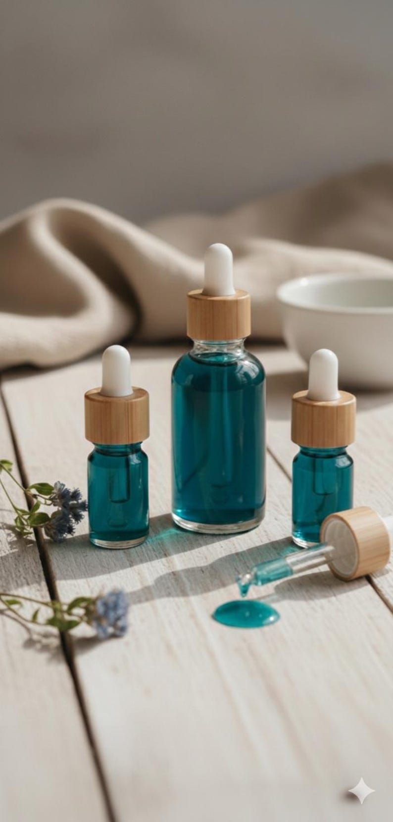Blue Tansy Glow Skin Serum, Anti-aging, Evening complexion, Nourishing, Essential Oil, Natural Skin image 2
