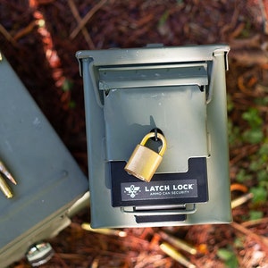 LATCH LOCK Ammo Can Security Locking Device (with No Lock): for .50 Cal ...
