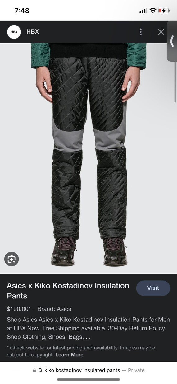 FW19 Kiko Kostadinov Asics Insulated Runway Pants - Etsy Israel FW19 Kiko Kostadinov Asics Insulated Runway Pants - Etsy Israel