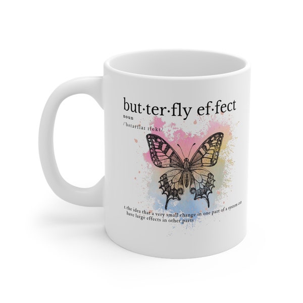 Schmetterlings-Effekt Kaffeebecher 11oz