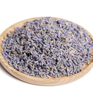Tè alla lavanda biologico / Fiori di lavanda di qualità premium / Erbe altamente profumate / Rilassanti / Germogli di lavanda essiccati / Tè biologico