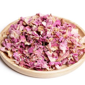 Certified Organic Pink Rose Petals Tea | Premium Quality Dried Pink Rose Flowers Tea | Highly Fragrant | Herbal Tea | Apothecary Botanicals