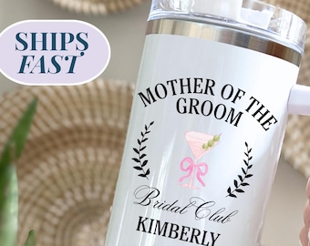 Personalized Bridal Party Tumbler, Custom Wedding Gift 40oz