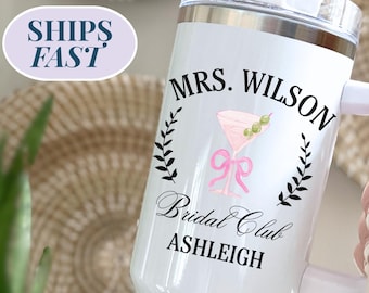 Personalized Bridal Party Tumbler: Custom 40oz Wedding Gift