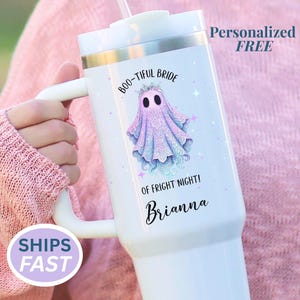 Wedding Ghost Bride Tumbler Bridesmaid 40 0z With Handle Bachelorette Party Favors Bridal Party Tumbler Set Matching Tumblers Halloween