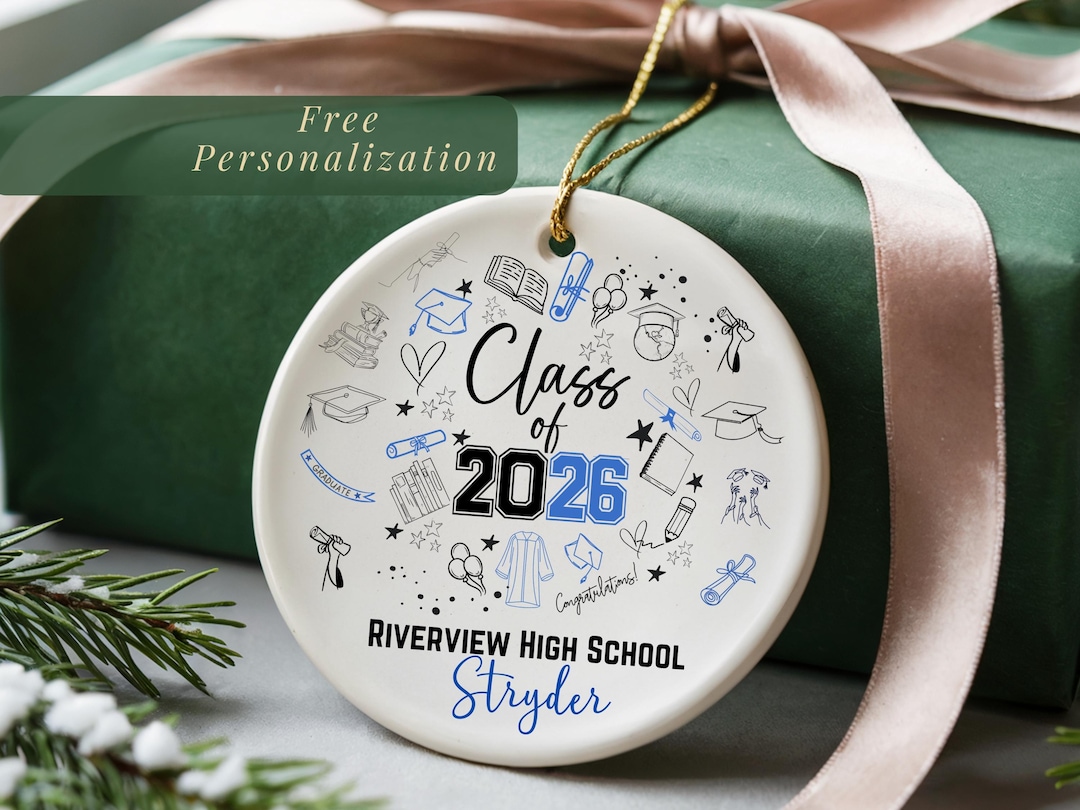 Class of 2026 Graduation Ornament Personalized High School Graduation ...